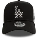czapka-trucker-czarno-biala-a-frame-seasonal-infill-los-angeles-dodgers-mlb-marki-new-era