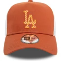 cepur-izliekta-truckeris-bruns-snapback-a-frame-seasonal-infill-no-los-angeles-dodgers-mlb-no-new-era