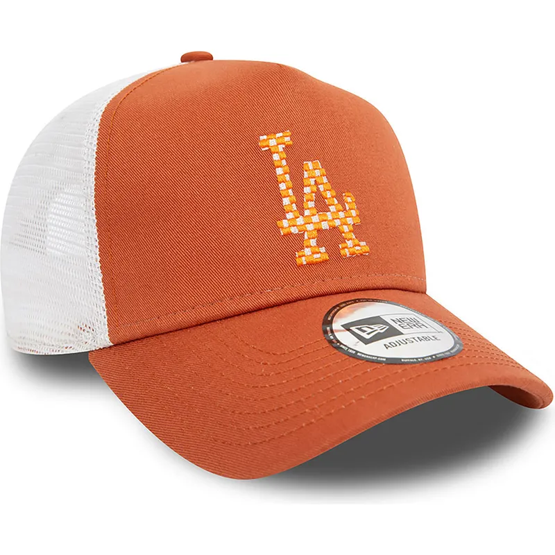 cepur-izliekta-truckeris-bruns-snapback-a-frame-seasonal-infill-no-los-angeles-dodgers-mlb-no-new-era