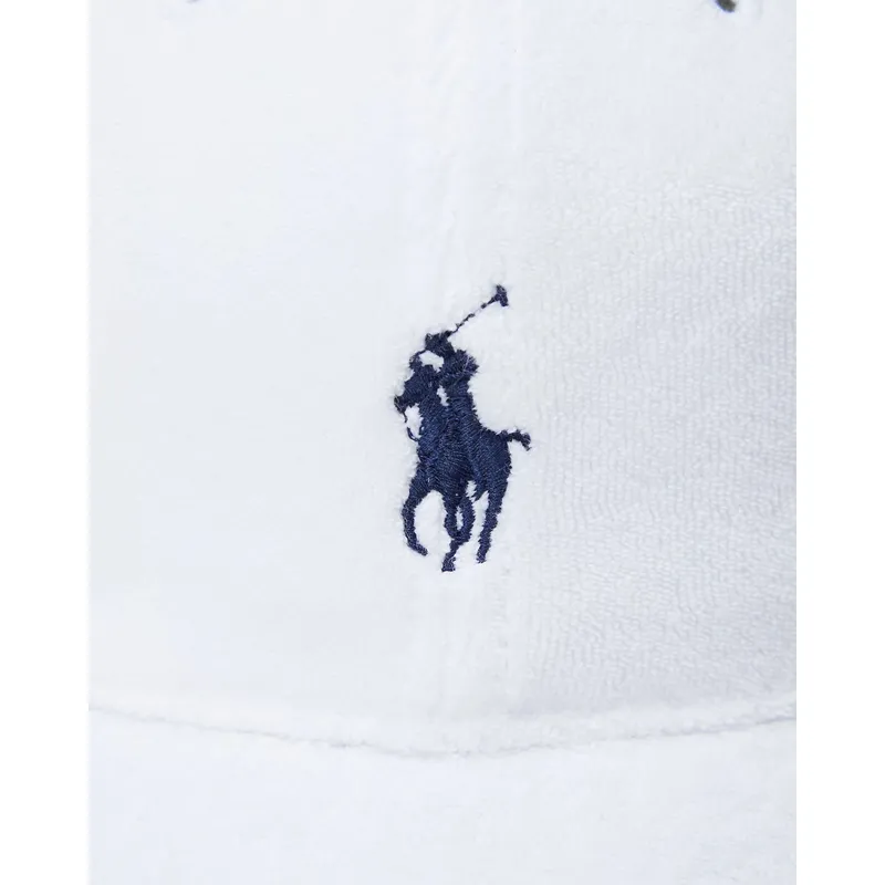 cepur-izliekta-balts-regulejams-cotton-terry-classic-sport-no-polo-ralph-lauren