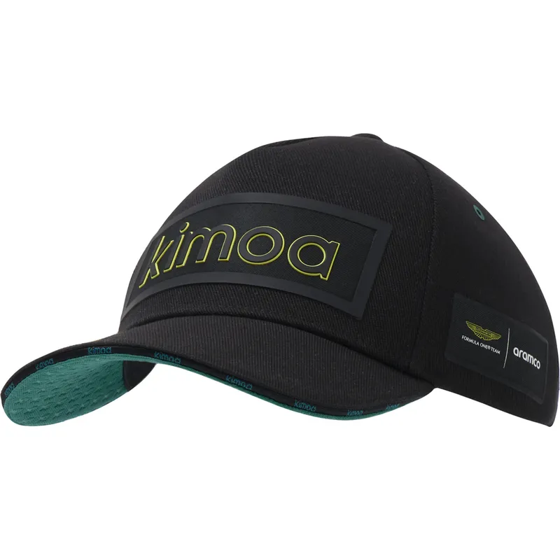 cepur-izliekta-melns-regulejams-patch-aston-martin-f1-team-x-kimoa-no-aston-martin-formula-1-no-kimoa
