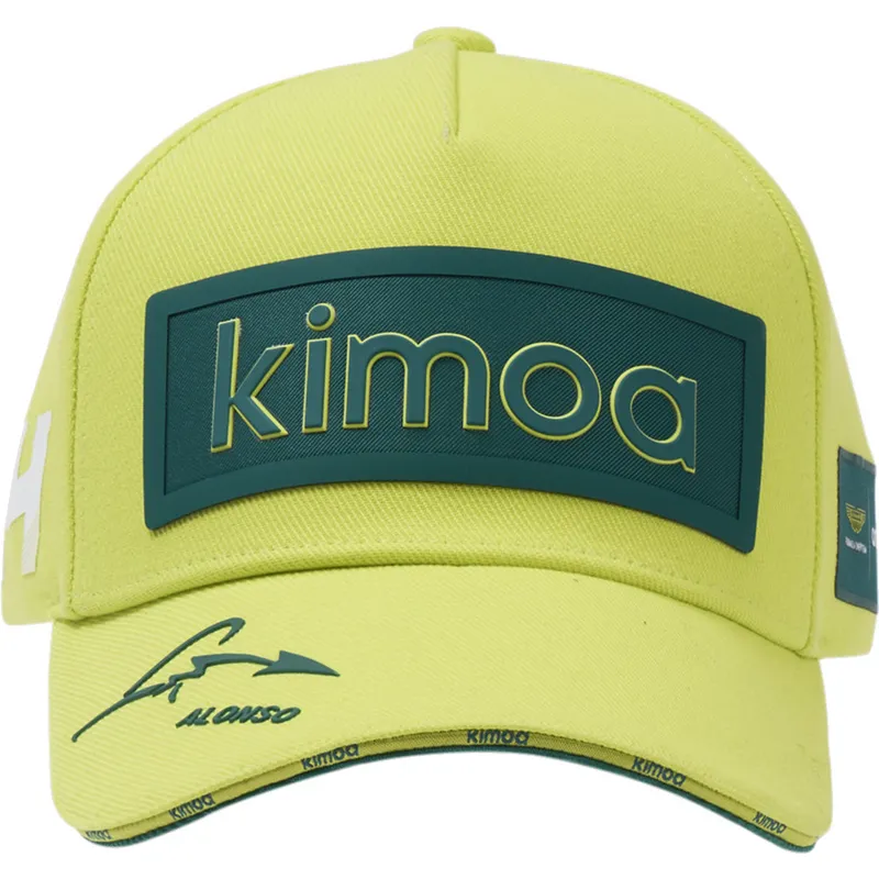cepur-izliekta-dzeltens-regulejama-lente-patch-aston-martin-f1-team-x-kimoa-no-aston-martin-formula-1-no-kimoa