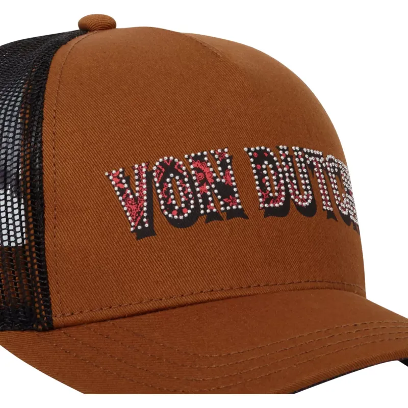 cepur-izliekta-truckeris-bruns-snapback-stud-n-no-von-dutch