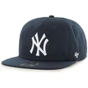 cepur-plakana-tumsi-zils-snapback-no-new-york-yankees-mlb-no-47-brand