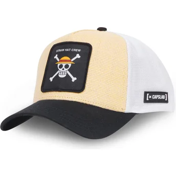 Mehrfarbige Trucker-Kappe Straw Hat Pirates STRA CT One Piece von Capslab