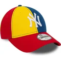 cepur-izliekta-daudzkrasains-regulejams-berniem-9forty-block-no-new-york-yankees-mlb-no-new-era