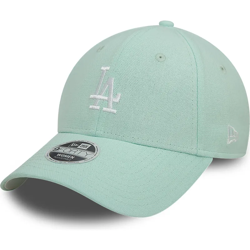cepur-izliekta-zals-regulejams-9forty-linen-no-los-angeles-dodgers-mlb-no-new-era