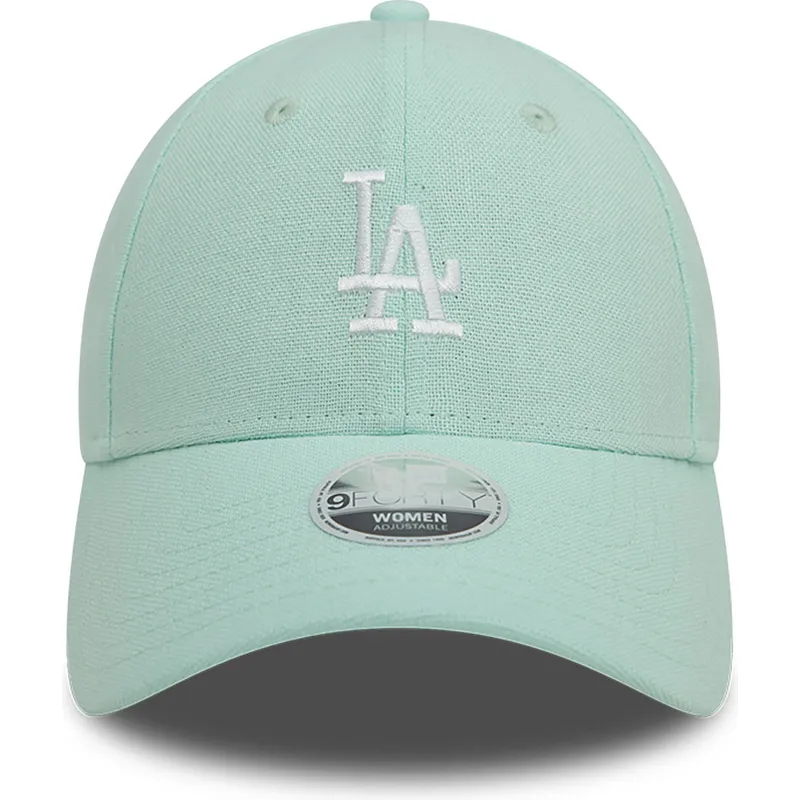 cepur-izliekta-zals-regulejams-9forty-linen-no-los-angeles-dodgers-mlb-no-new-era