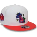 gorra-plana-blanca-y-roja-snapback-9fifty-floral-de-los-angeles-dodgers-mlb-de-new-era