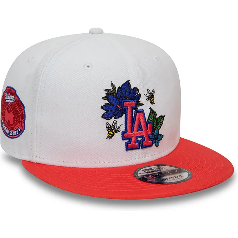 cepur-plakana-sarkans-snapback-9fifty-floral-no-los-angeles-dodgers-mlb-no-new-era