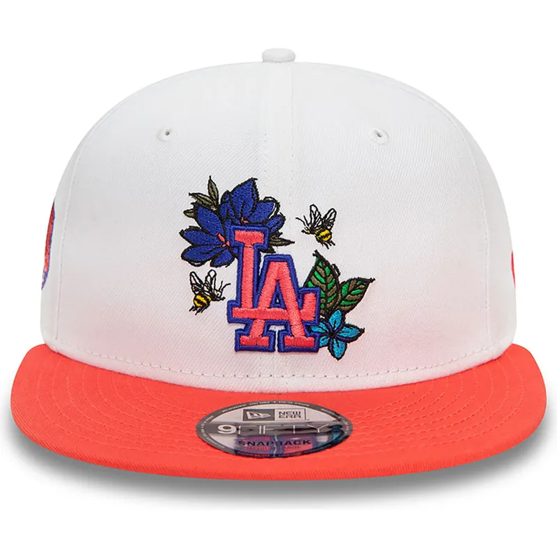 cepur-plakana-sarkans-snapback-9fifty-floral-no-los-angeles-dodgers-mlb-no-new-era