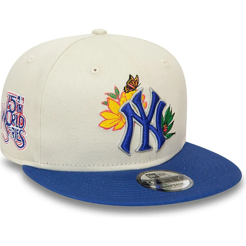 cepur-plakana-zils-snapback-9fifty-floral-no-new-york-yankees-mlb-no-new-era