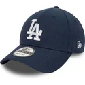 cap-izliekta-navy-blue-adjustable-strap-9forty-linen-no-los-angeles-dodgers-mlb-no-new-era