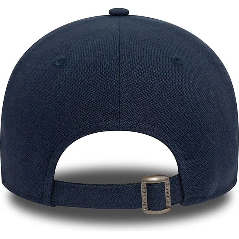cap-izliekta-navy-blue-adjustable-strap-9forty-linen-no-los-angeles-dodgers-mlb-no-new-era