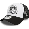 cepur-izliekta-truckeris-melns-snapback-a-frame-graphic-no-hot-dog-new-york-no-new-era