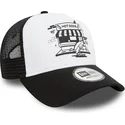 cepur-izliekta-truckeris-melns-snapback-a-frame-graphic-no-hot-dog-new-york-no-new-era