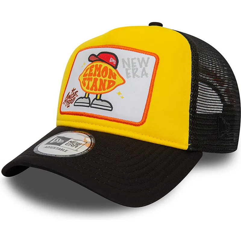 cepur-izliekta-truckeris-dzeltens-snapback-lemon-stand-life-gave-me-lemons-a-frame-patch-no-new-era