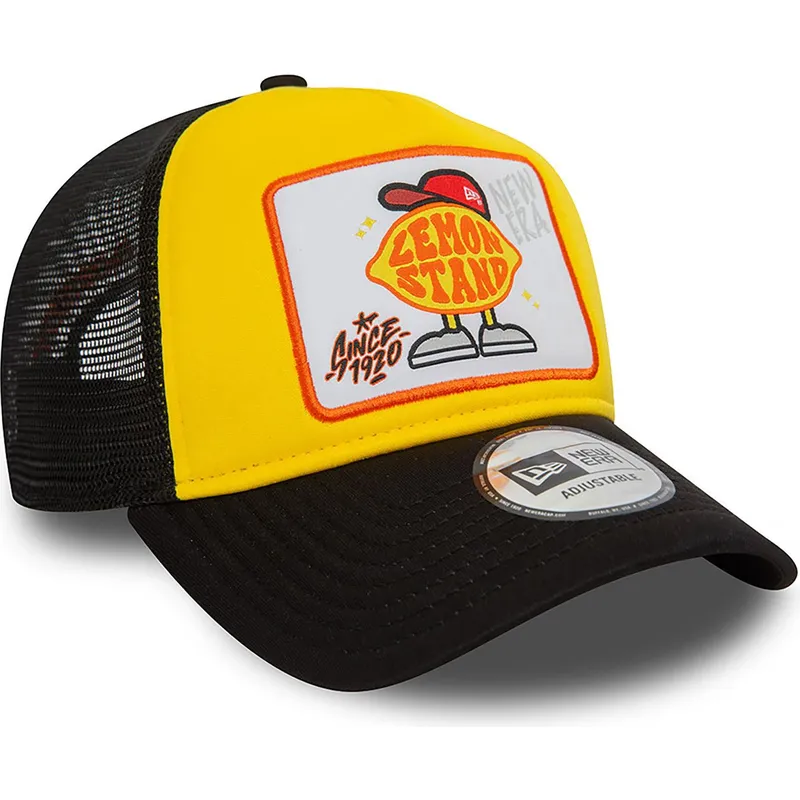 cepur-izliekta-truckeris-dzeltens-snapback-lemon-stand-life-gave-me-lemons-a-frame-patch-no-new-era