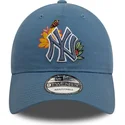 new-era-curved-brim-9twenty-floral-new-york-yankees-mlb-blue-adjustable-cap