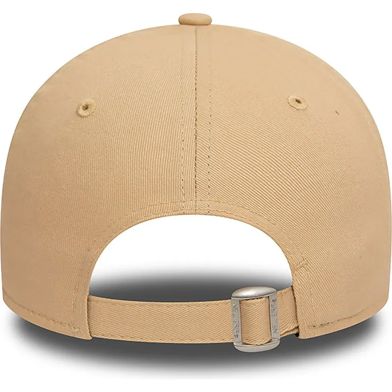 new-era-new-york-yankees-mlb-9twenty-verstellbare-braune-kappe-mit-gebogenem-schirm-und-blumenmuster