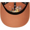 verstellbare-braune-kappe-9twenty-floral-los-angeles-dodgers-mlb-von-new-era