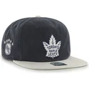 cepur-plakana-tumsi-zils-snapback-no-toronto-maple-leafs-nhl-no-47-brand