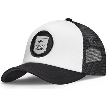 Trucker-Cap weiß und schwarz Classic von Oblack