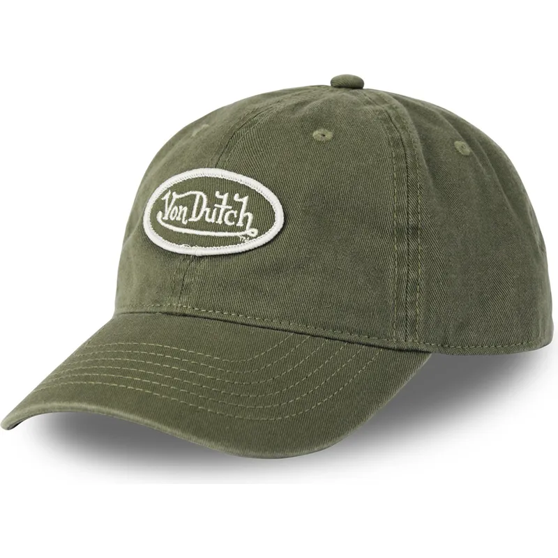 casquette-courbee-verte-ajustable-log-kak-von-dutch