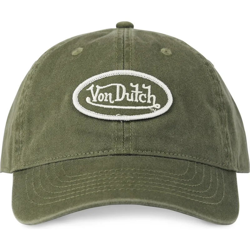 casquette-courbee-verte-ajustable-log-kak-von-dutch