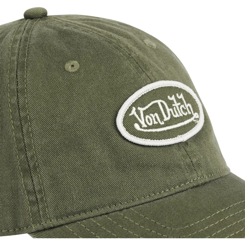 casquette-courbee-verte-ajustable-log-kak-von-dutch