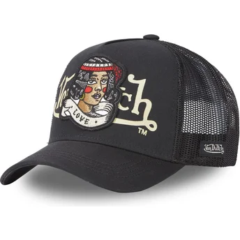 Cepur izliekta truckeris melns snapback LOVE NR no Von Dutch