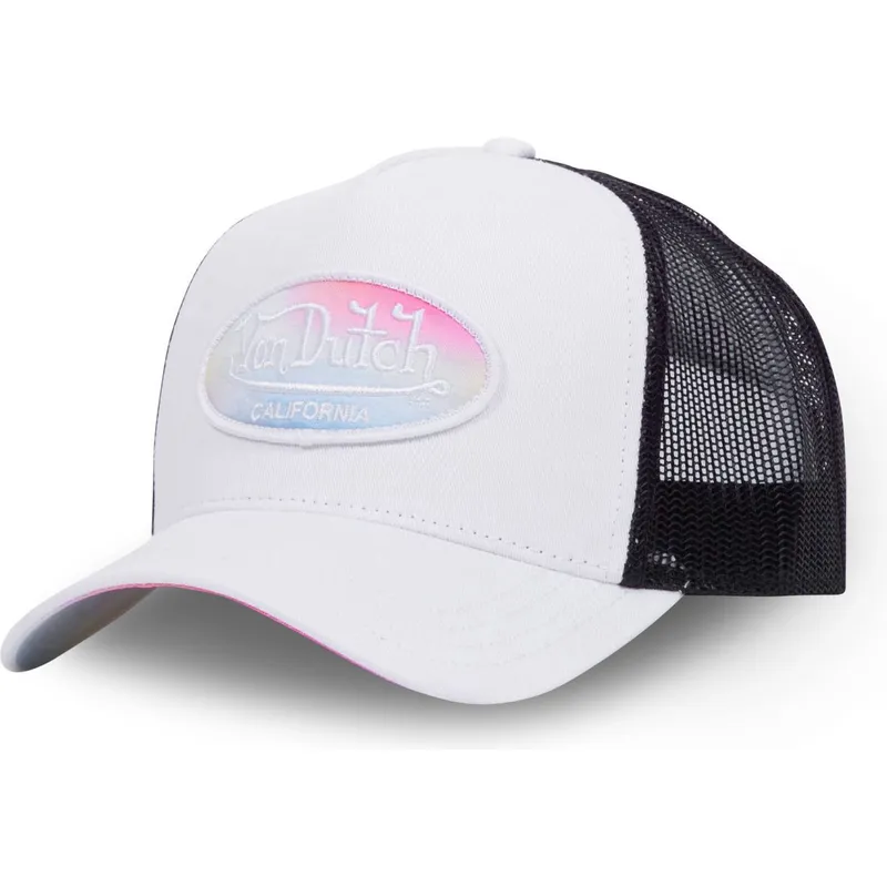 cepur-izliekta-truckeris-balts-snapback-pastel-whi-no-von-dutch