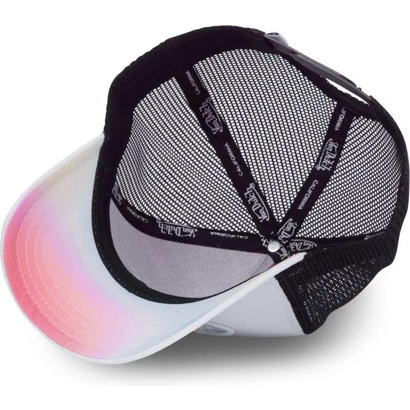cepur-izliekta-truckeris-balts-snapback-pastel-whi-no-von-dutch