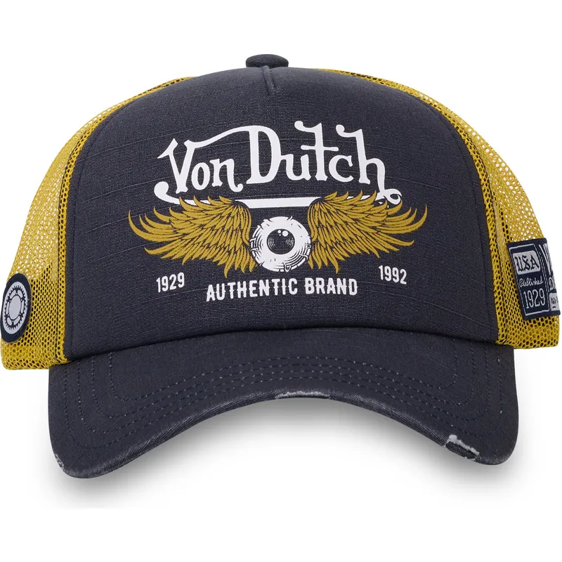 cap-izliekta-gray-snapback-no-von-dutch