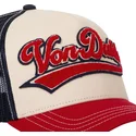 trucker-cap-beige-marineblau-und-rot-bas-von-von-dutch