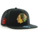 cepur-plakana-melns-snapback-no-chicago-blackhawks-nhl-no-47-brand