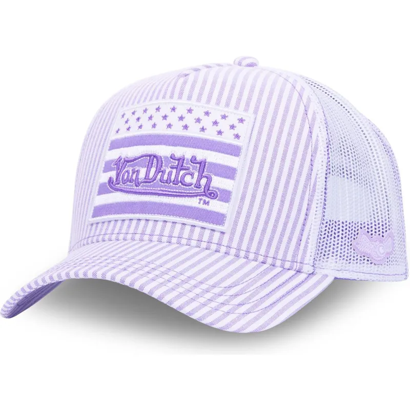 cepur-izliekta-truckeris-violets-snapback-flag-ll-no-von-dutch