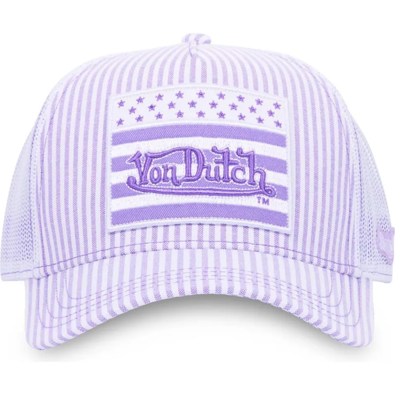 cepur-izliekta-truckeris-violets-snapback-flag-ll-no-von-dutch