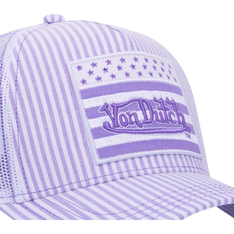 cepur-izliekta-truckeris-violets-snapback-flag-ll-no-von-dutch