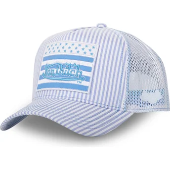 Gorra trucker azul y blanca FLAG C de Von Dutch