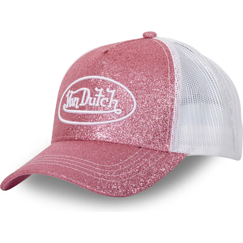 glitter-p-rosa-och-vit-truckerkeps-fran-von-dutch