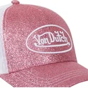 rozowo-biala-czapka-trucker-glitter-p-od-von-dutch