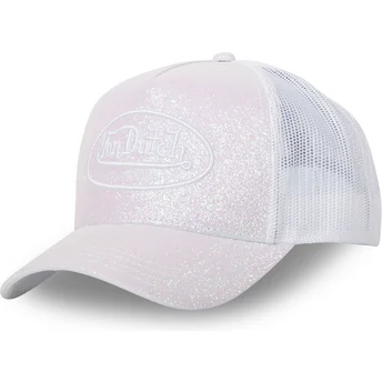 Cepur izliekta truckeris balts snapback GLITTER W no Von Dutch