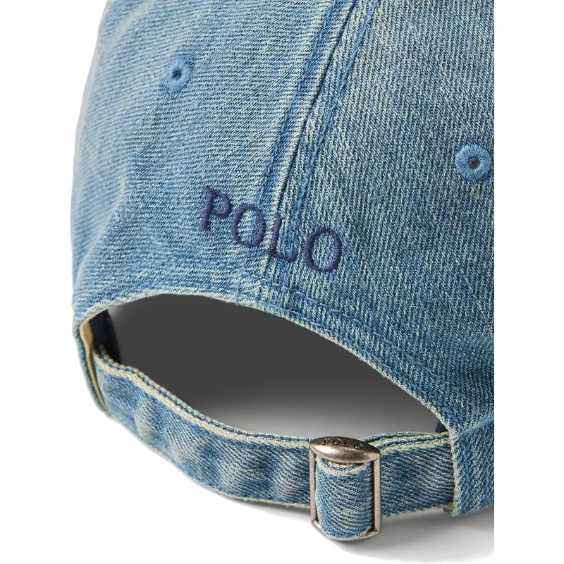 cepur-izliekta-zils-regulejams-classic-sport-denim-no-polo-ralph-lauren