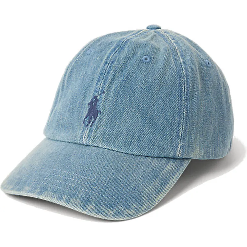 cepur-izliekta-zils-regulejams-classic-sport-denim-no-polo-ralph-lauren