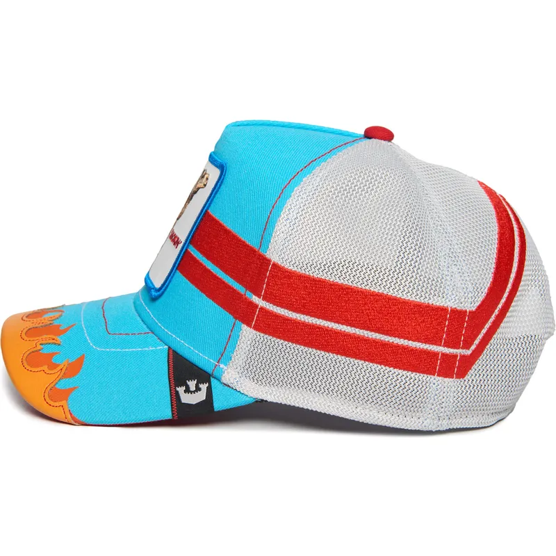 cepur-izliekta-truckeris-zils-snapback-smokin-somebody-stop-me-supercharged-the-farm-no-goorin-bros