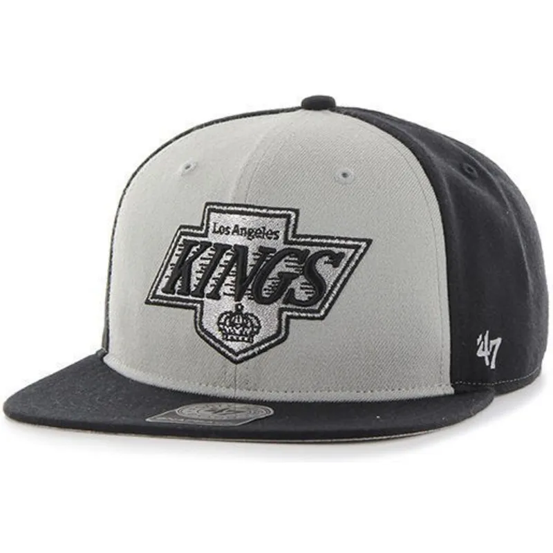 cap-plakana-gray-snapback-no-los-angeles-kings-nhl-no-47-brand