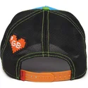 gorra-trucker-azul-negra-y-verde-pato-hunted-get-the-zapper-insert-coin-vol2-the-farm-de-goorin-bros