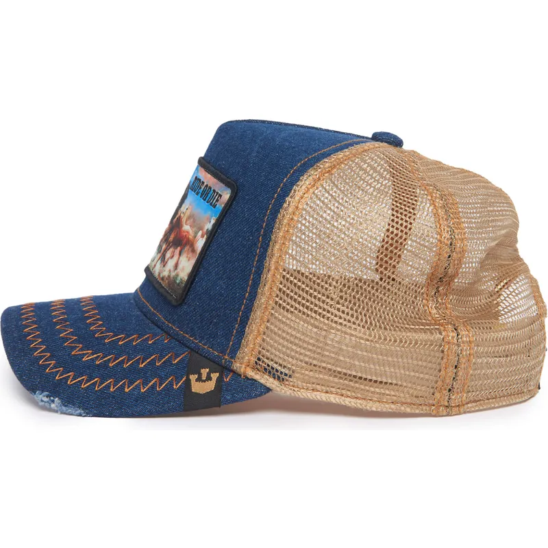 cepur-izliekta-truckeris-zils-snapback-ride-or-die-model-no-21d302d13-rodeo-the-farm-no-goorin-bros