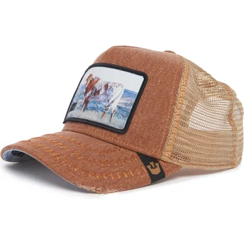 Cap izliekta brown snapback The Farm no Goorin Bros.